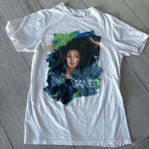 Janet Jackson Concert White Graphic Shirt Unisex Size Small